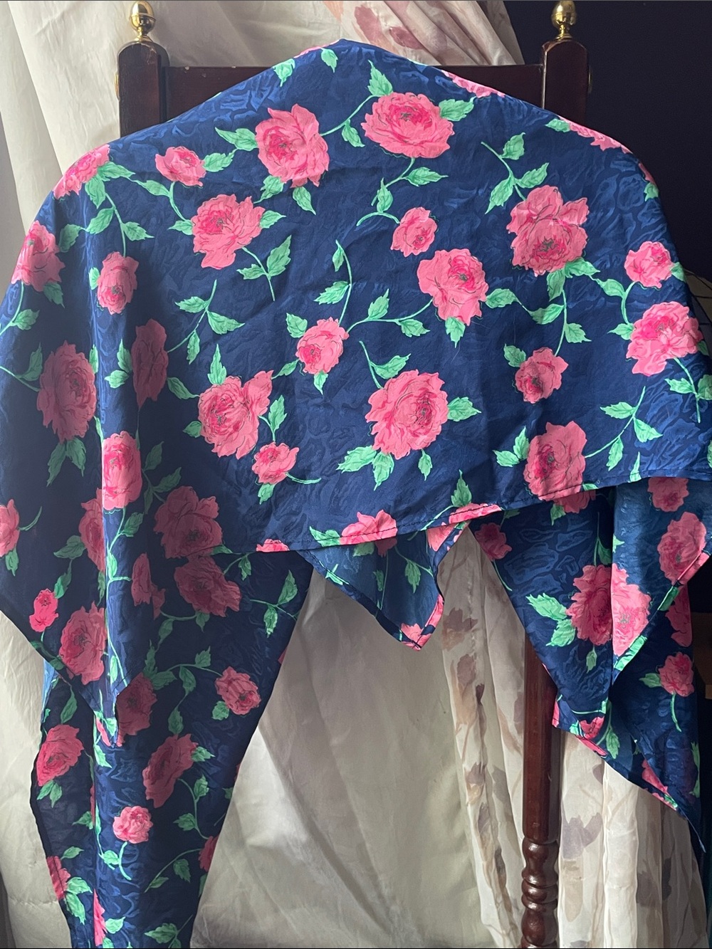VTG SILK JACQUARD WRAP